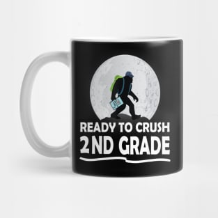 Bigfoot Bring School Bag Ready To Crush 2ND Grade Mug